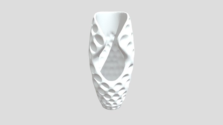 Spiral Honeycomb Ceramic Floor Vase – Gratis 3D-model STL