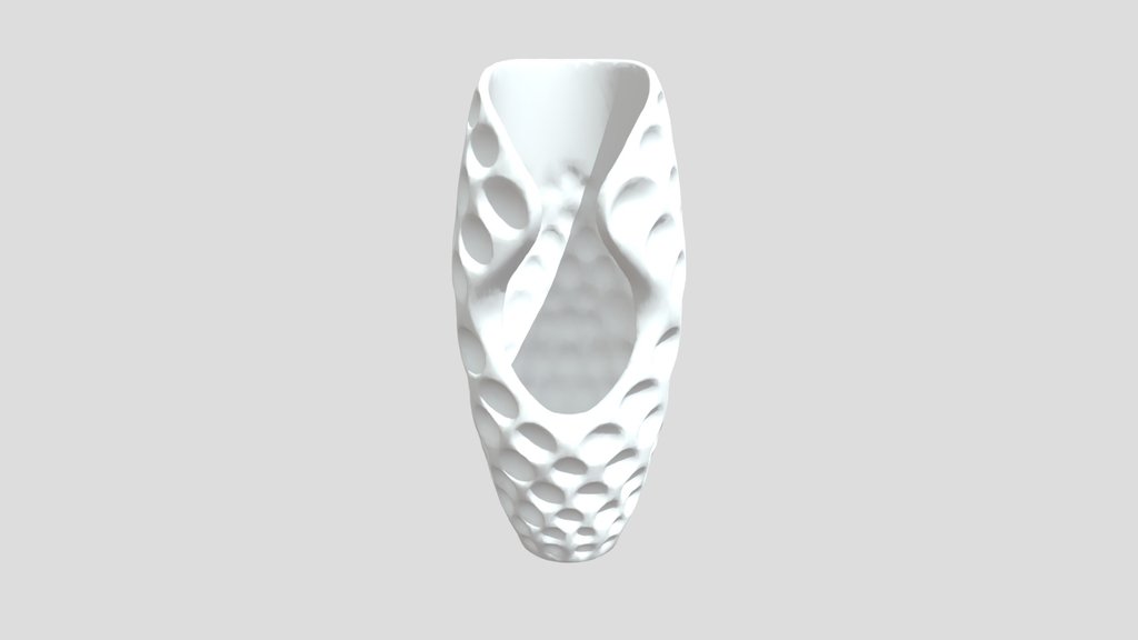 Spiral Honeycomb Ceramic Floor Vase