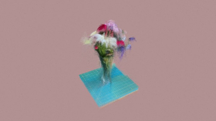 Flowers in a Vase - point cloud 3D Model