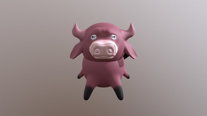 Cow 2 3D Model