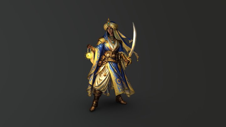 Kyra - cleric 3D Model