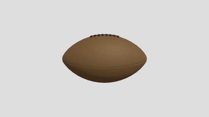 american football ball 3D Model