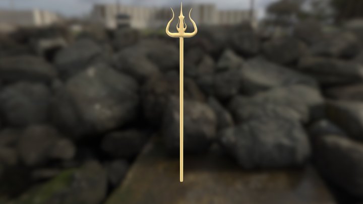 Poseidon_Trident_HardSurface 3D Model