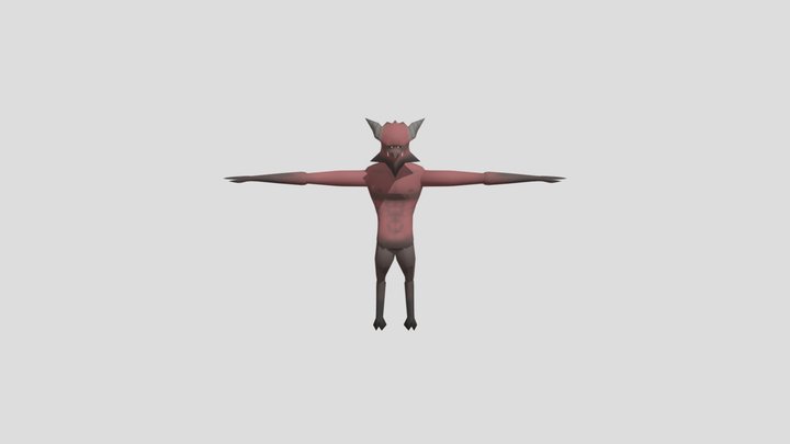 Demon Low Poly style 3D Model