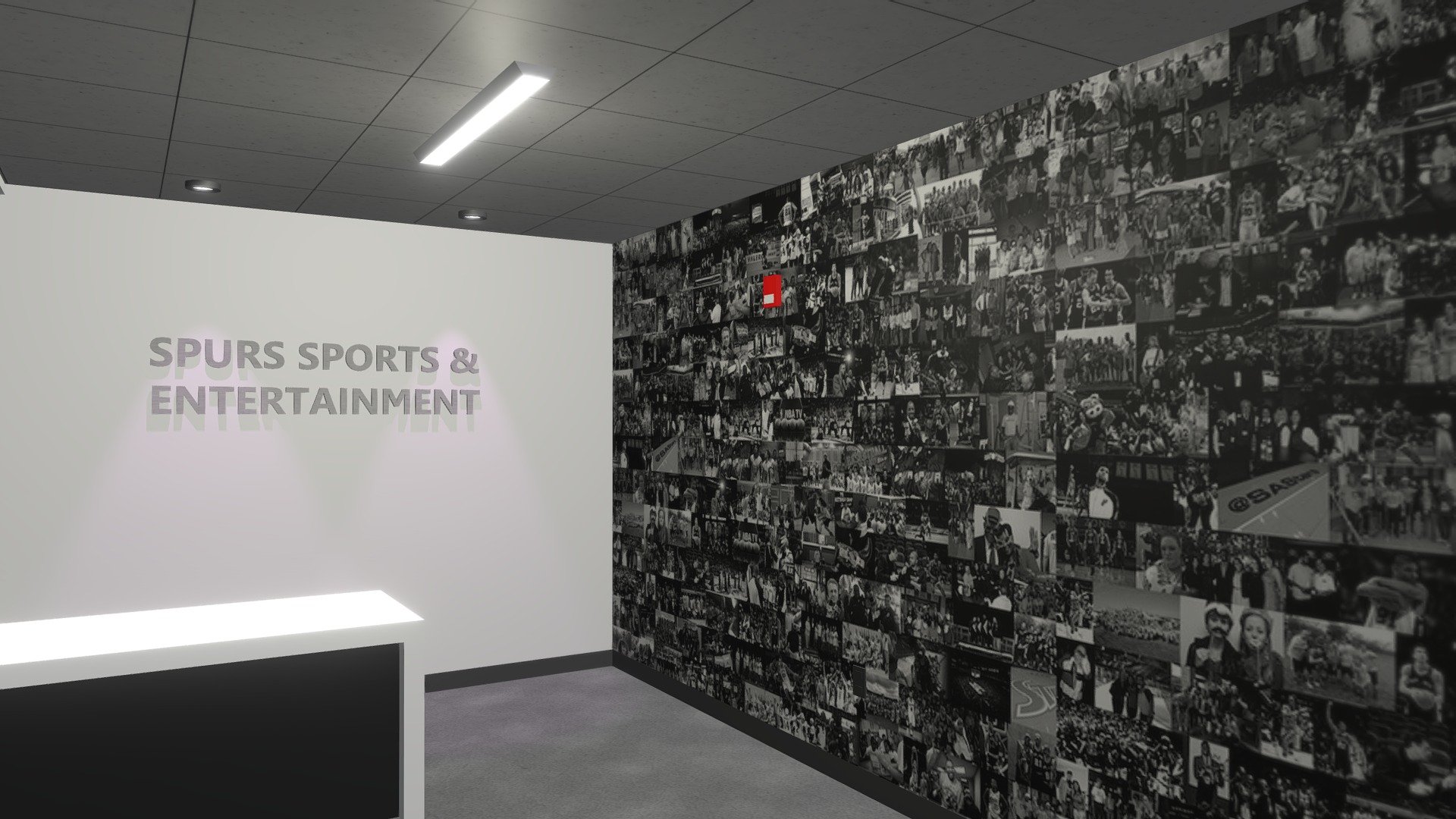 AT&T Guest lobby wall wrap.