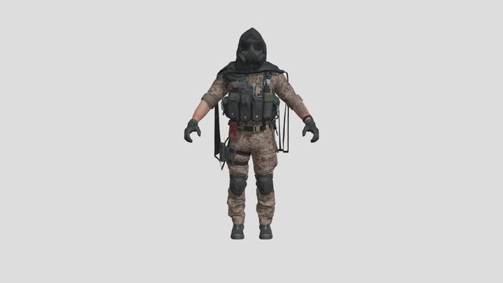 Caine Traveler Trail Blazer (Free 3D Model) 3D Model