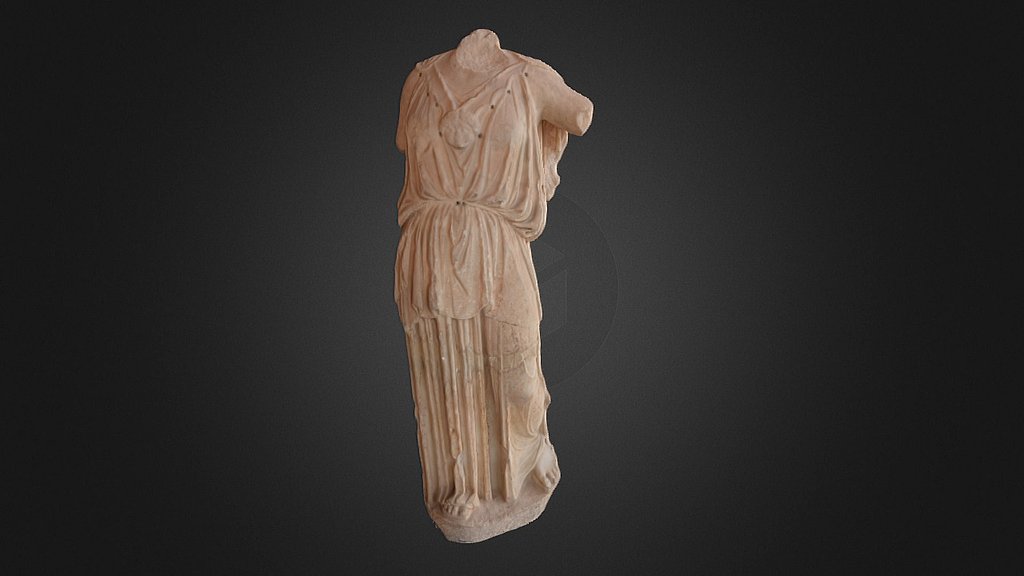 Statue of Athena (ince type). 5th century BC — Sketchfab embed 3D viewer