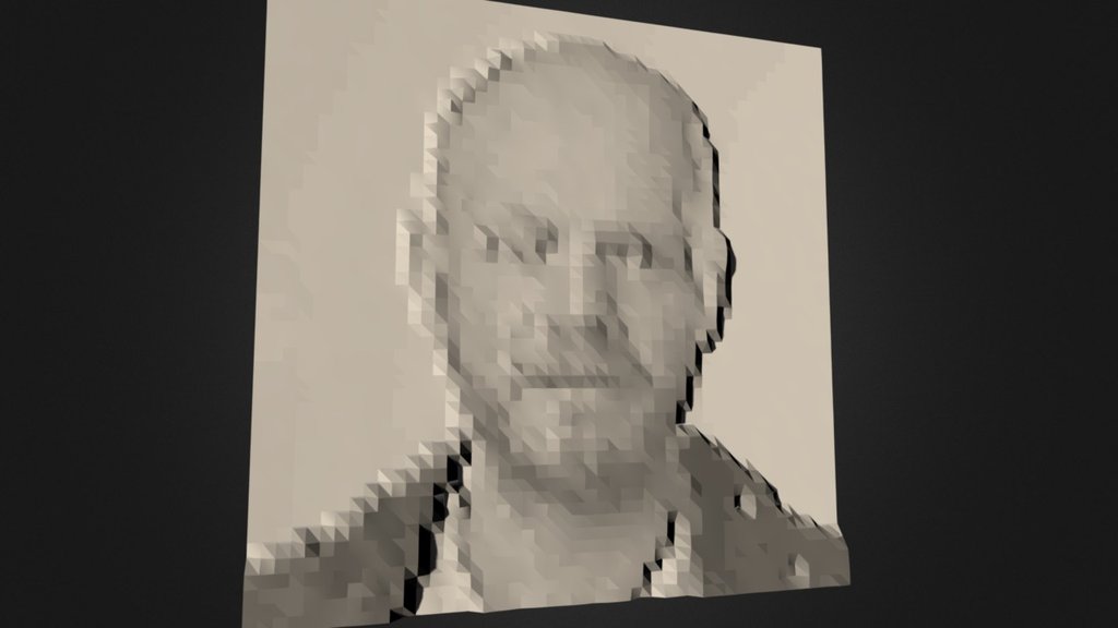 pixel portrait 3d