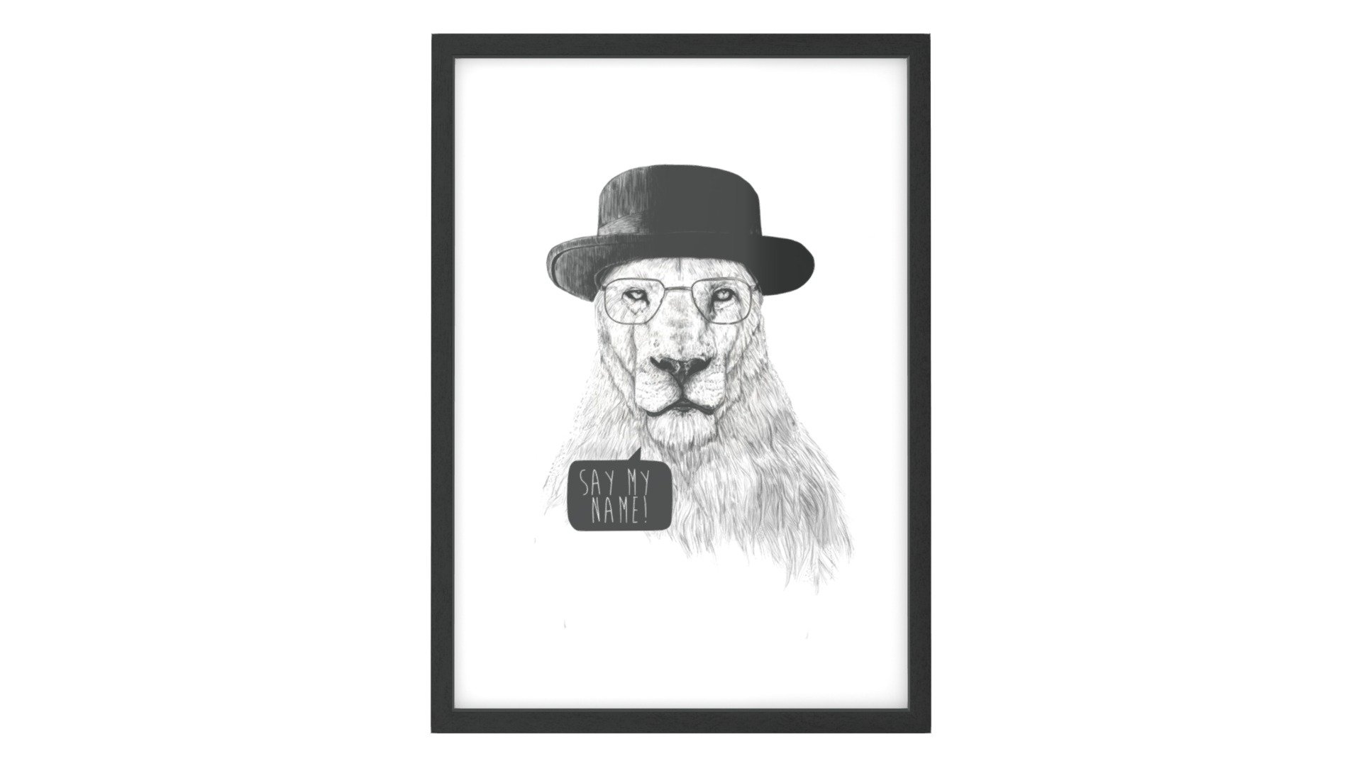 Say My Name Animal Illustration, 30 x 42cm - Download Free 3D model by