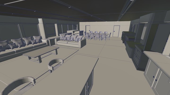 Inside The Boat 3D Model