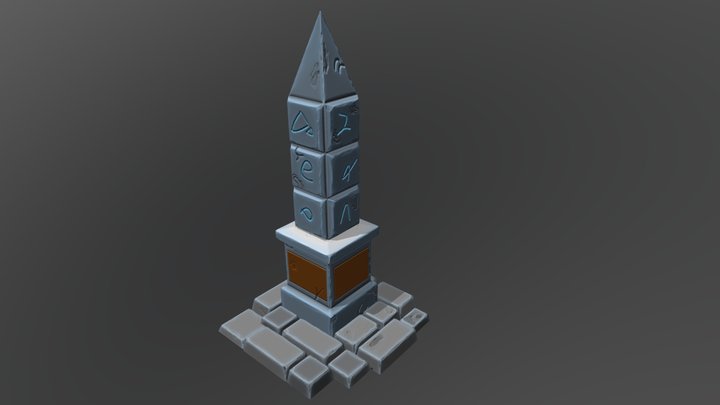 Stylised Obelisk 3D Model