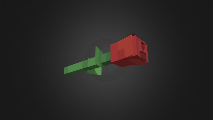 Red Rose 3D Model