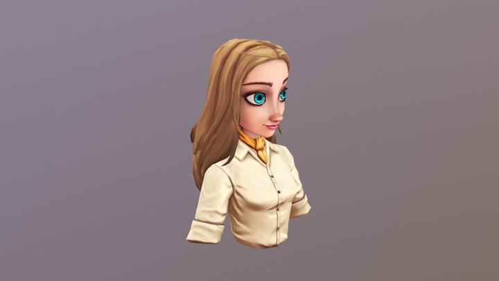 Disney Girl 3D Model