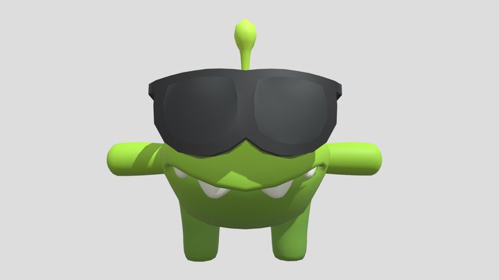 Om Nom With Sun Glasses 3D Model