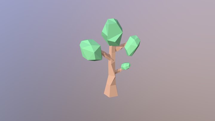 Low Poly Tree 3D Model
