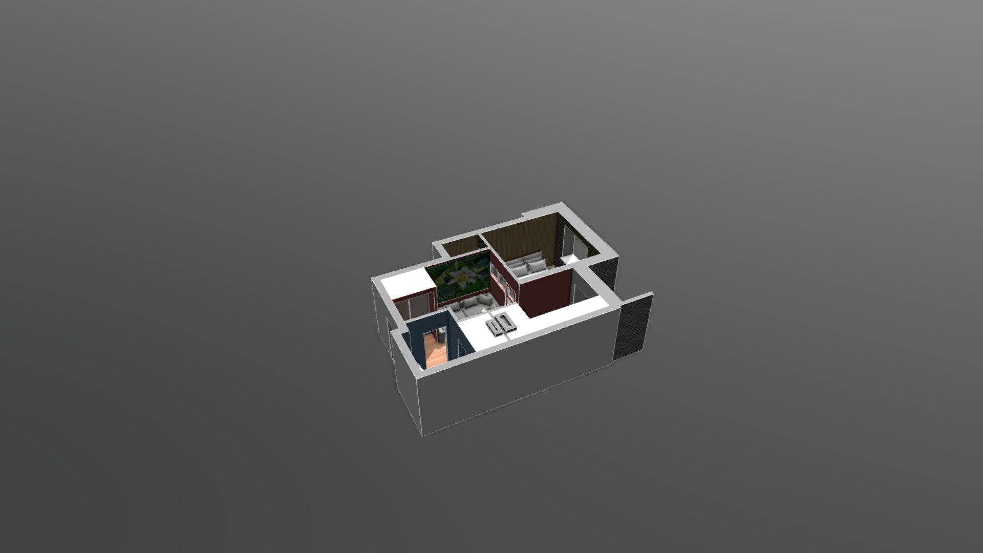 квартира 3 - Download Free 3D model by RinatSaf [7b280d8] - Sketchfab