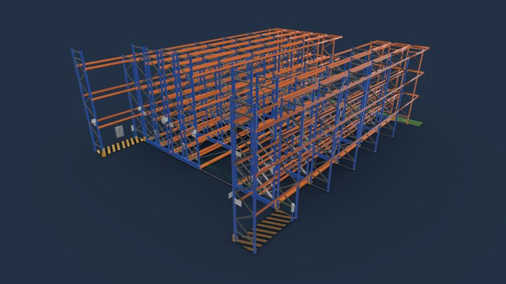 Rayonnages Mobile 2 3D Model