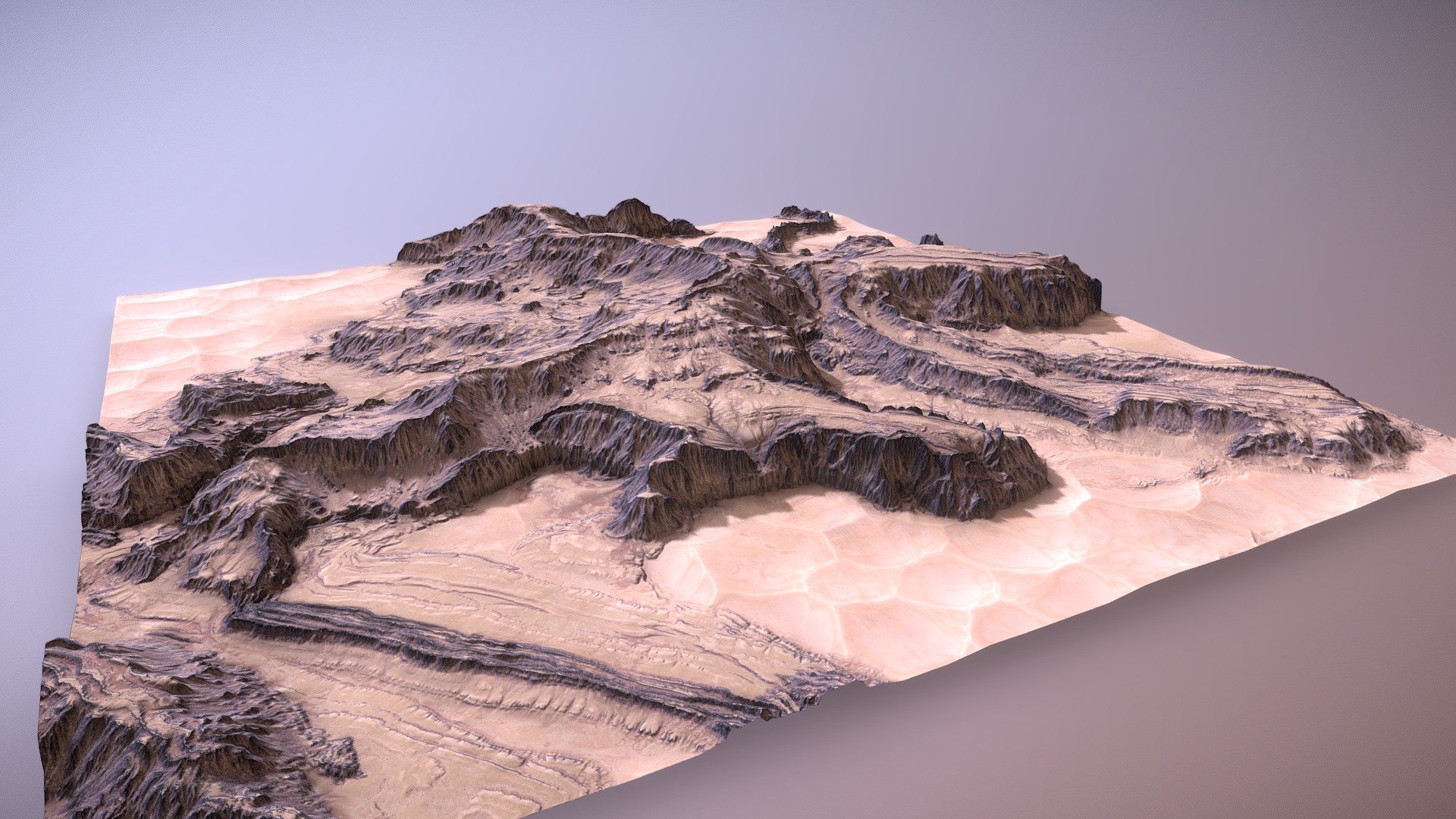 Dark Sand Cliffs - Buy Royalty Free 3D model by taber.noble [7b29ac4 ...