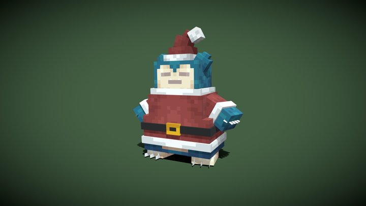 Santa Snorlax (Cobblemon) 3D Model