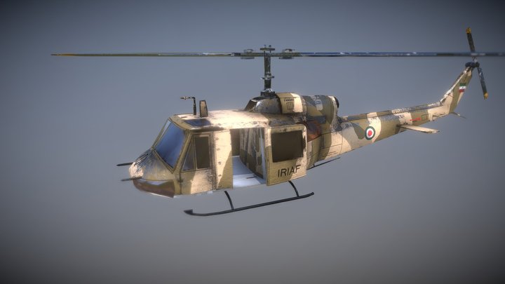 UH-1 IRIAF 3D Model