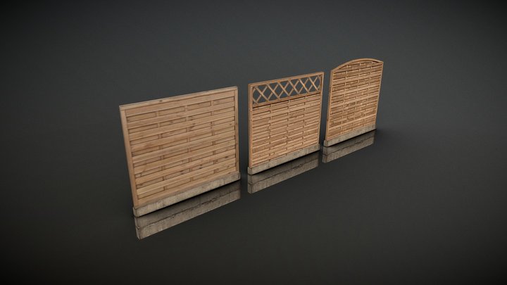 Wood panels 3D Model