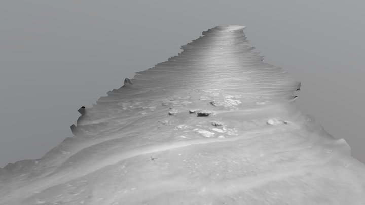 Ingenuity Flight 21 Helinav terrain model 3D Model