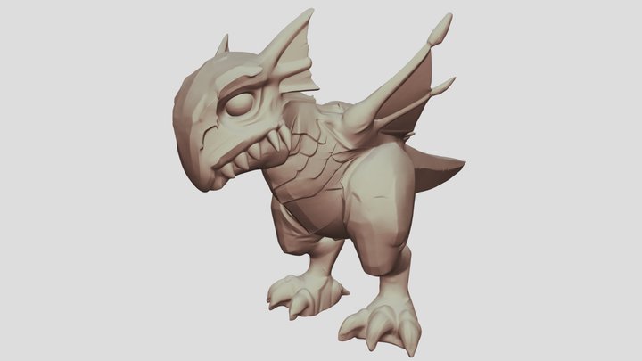 Lineage 2 Hatchling Dragon 3D Model