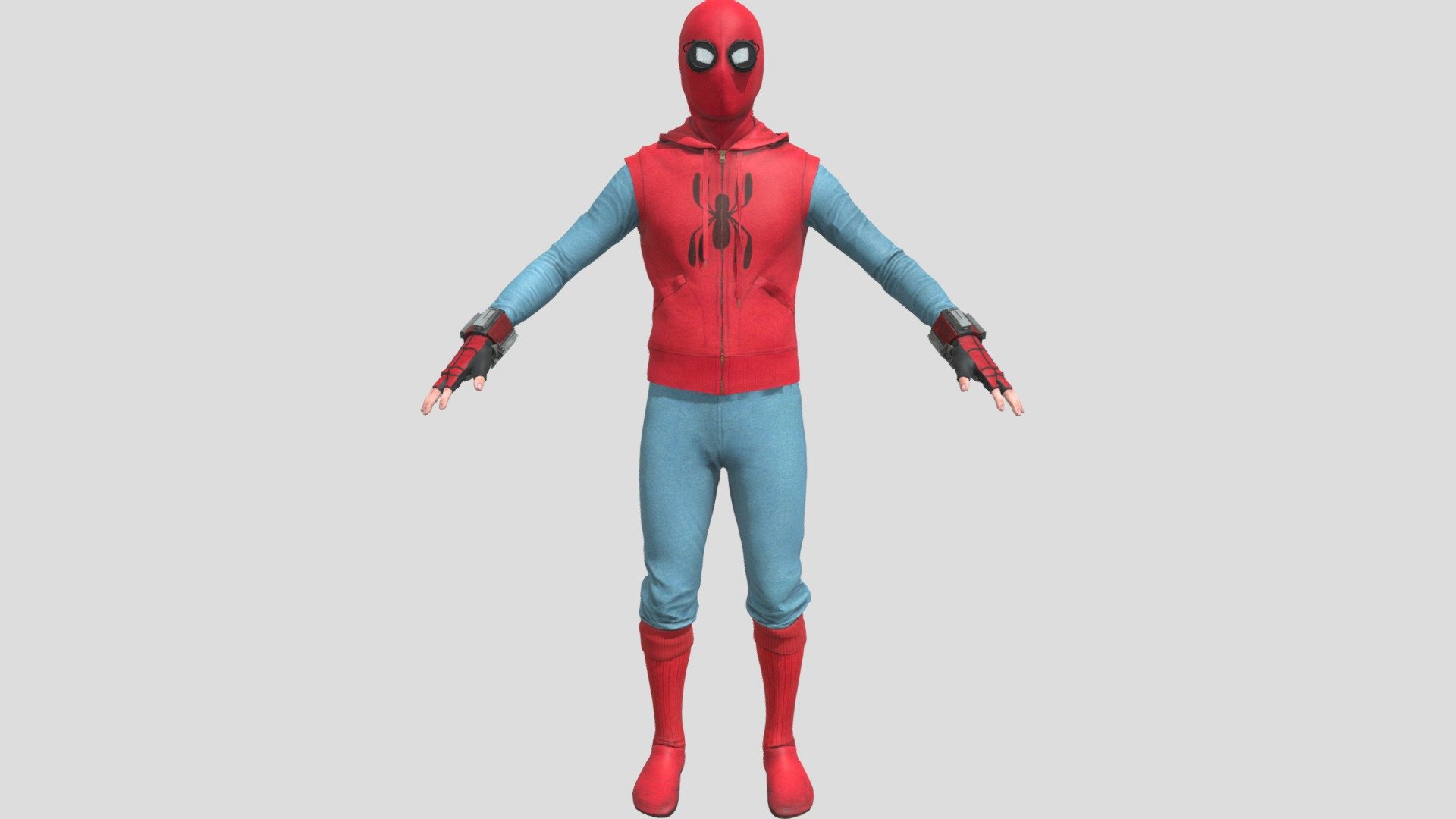 Spiderman Homemade(Textured)(Rigged) - 3D model by 3D MODELS (@3dworldz ...