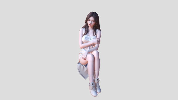 Elegance in White 3D Model