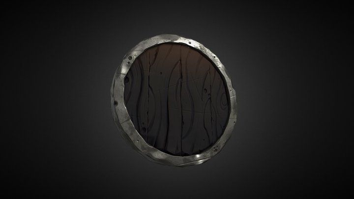 Stylized Shield - Low Poly 3D Model
