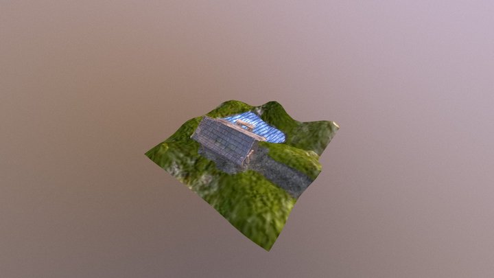 House with lake 3D Model