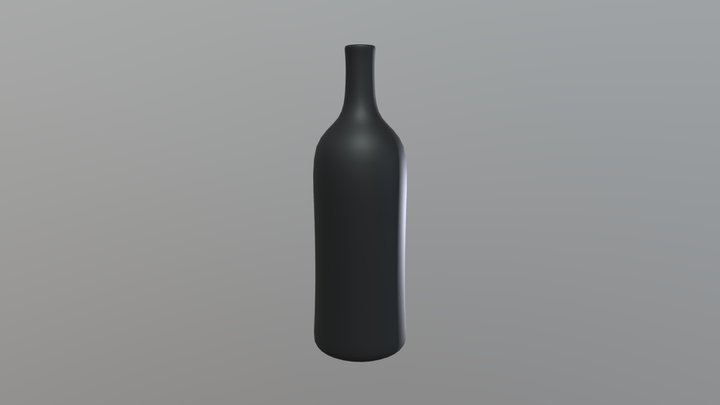 Garrafa De Vinho 3D Model