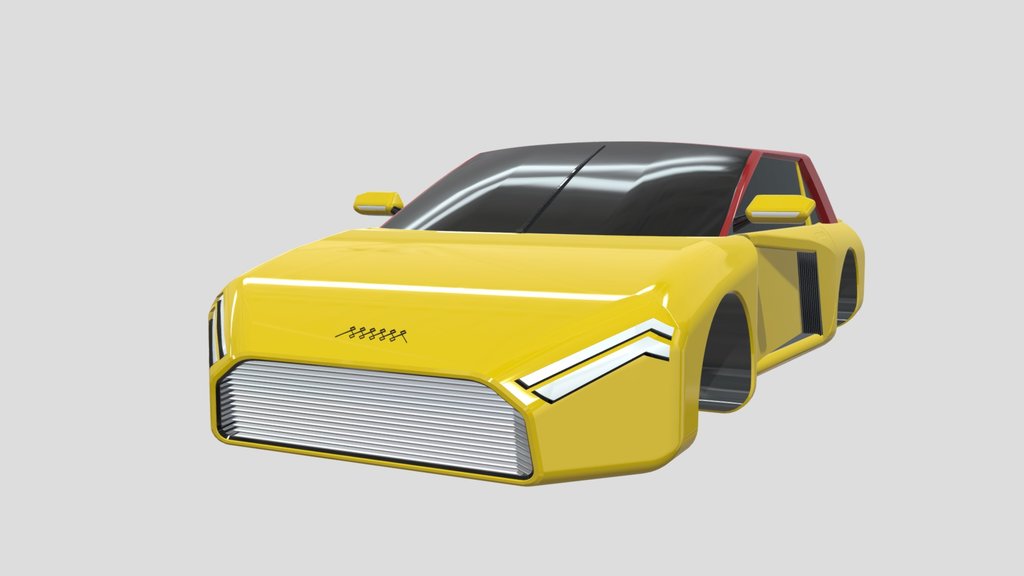 CL1M06 - Retro-Futuristic Two-Tone Coupe
