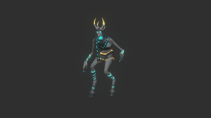 Sceleton Idle 3D Model
