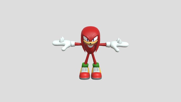 Knuckles The Echidna 3D Model