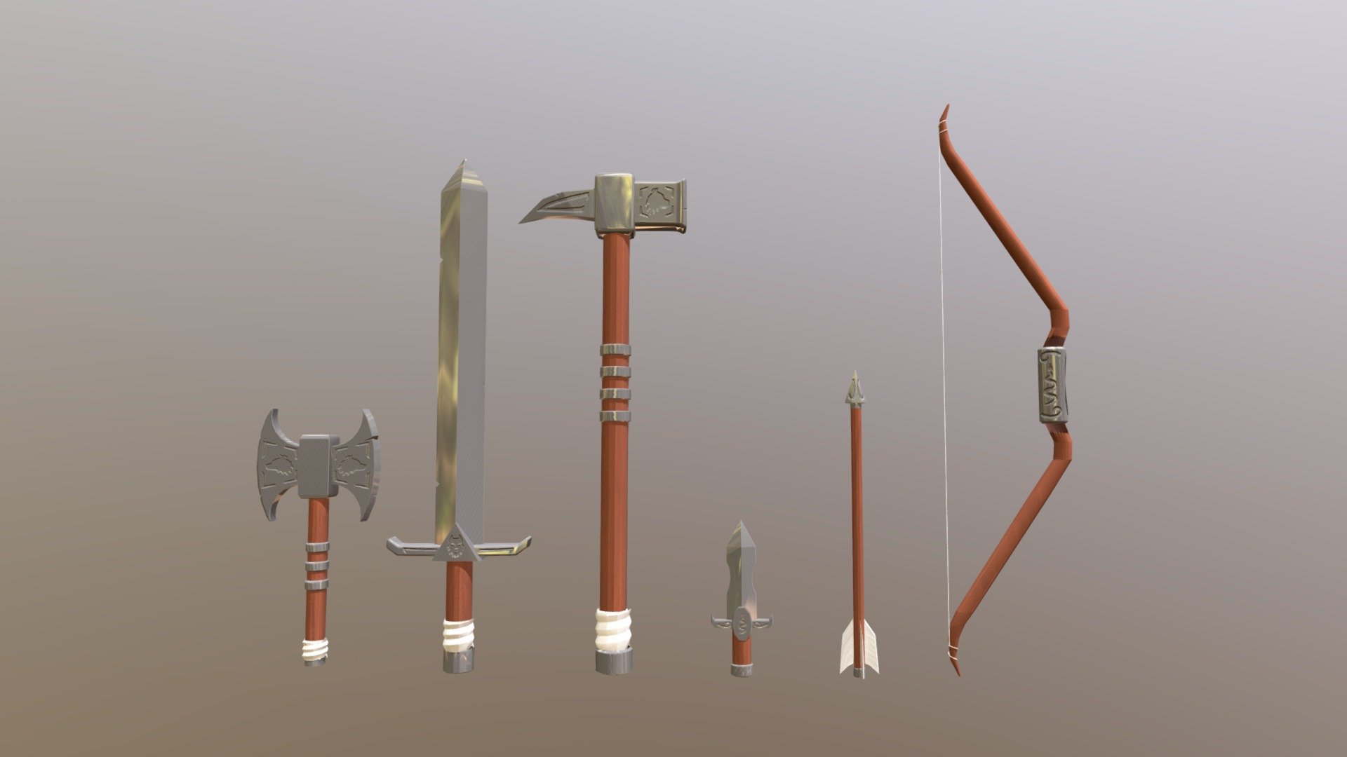 Fantasy Weapons - Stealth and Meele - 3D model by ExactCraft5156 ...