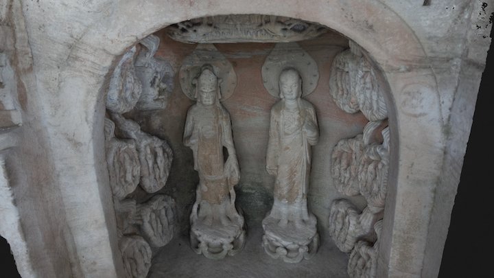 Avalokiteśvara and Ksitigarbha | 觀音、地藏合龕 3D Model