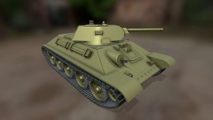 Tank T-34 – Kostenloses 3D-Modell STL