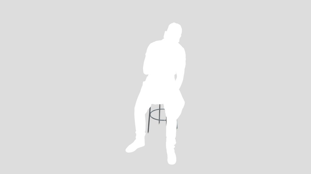 Bearded Man Sitting With Beer