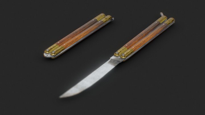 Balisong Knife 3D Model