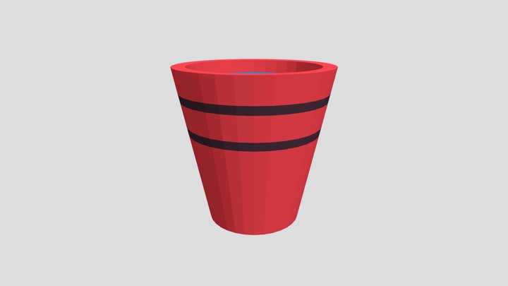 Bucket With Water 3D Model