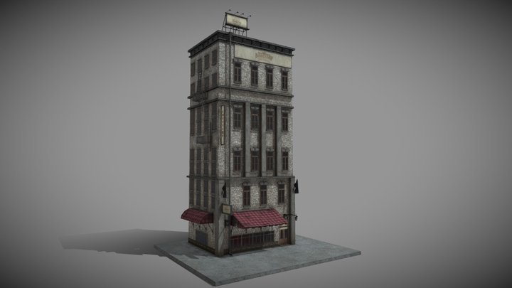 5/10 Old New york buildings 1930 3D Model