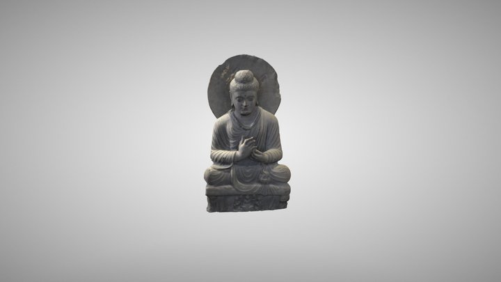 Buddha Meditating 3D Model