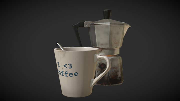 Coffee Set 3D Model
