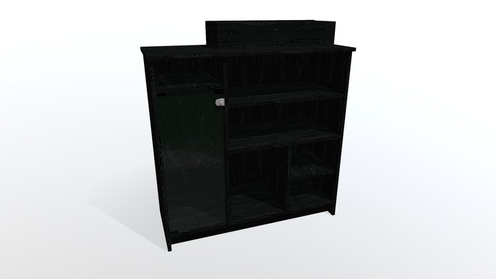 MUEBLE BAR ROBLE NEGRO SYNCRHO 3D Model