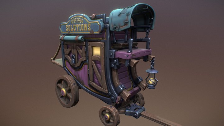 The Potionmaster's Stagecoach 3D Model