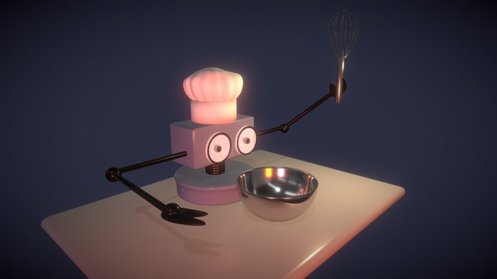 Countertop RoboChef 3D Model