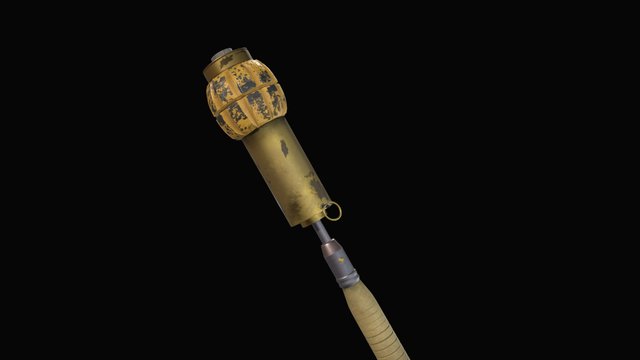 Game Res Grenade With Textures 3D Model