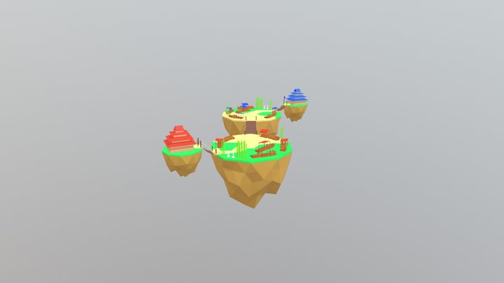 Bridge Island 3D Model