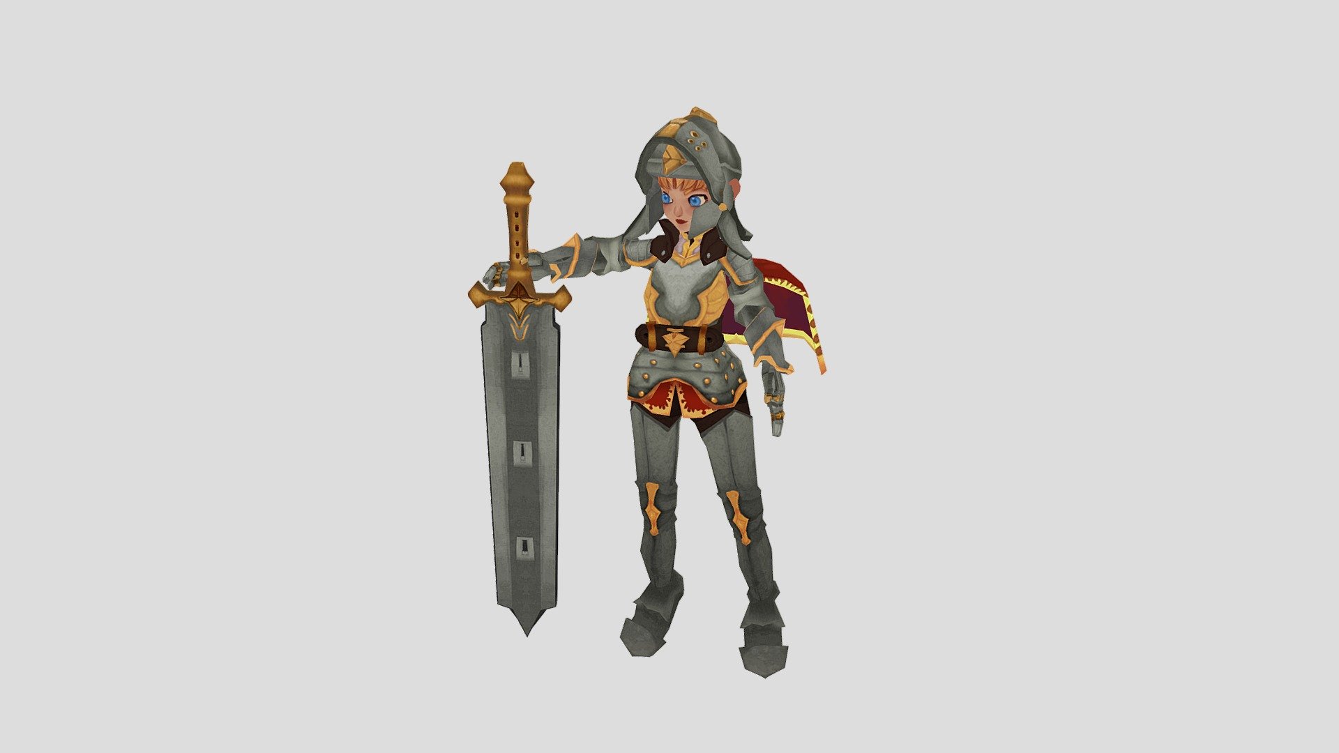 Casual Lowpolygon Knight